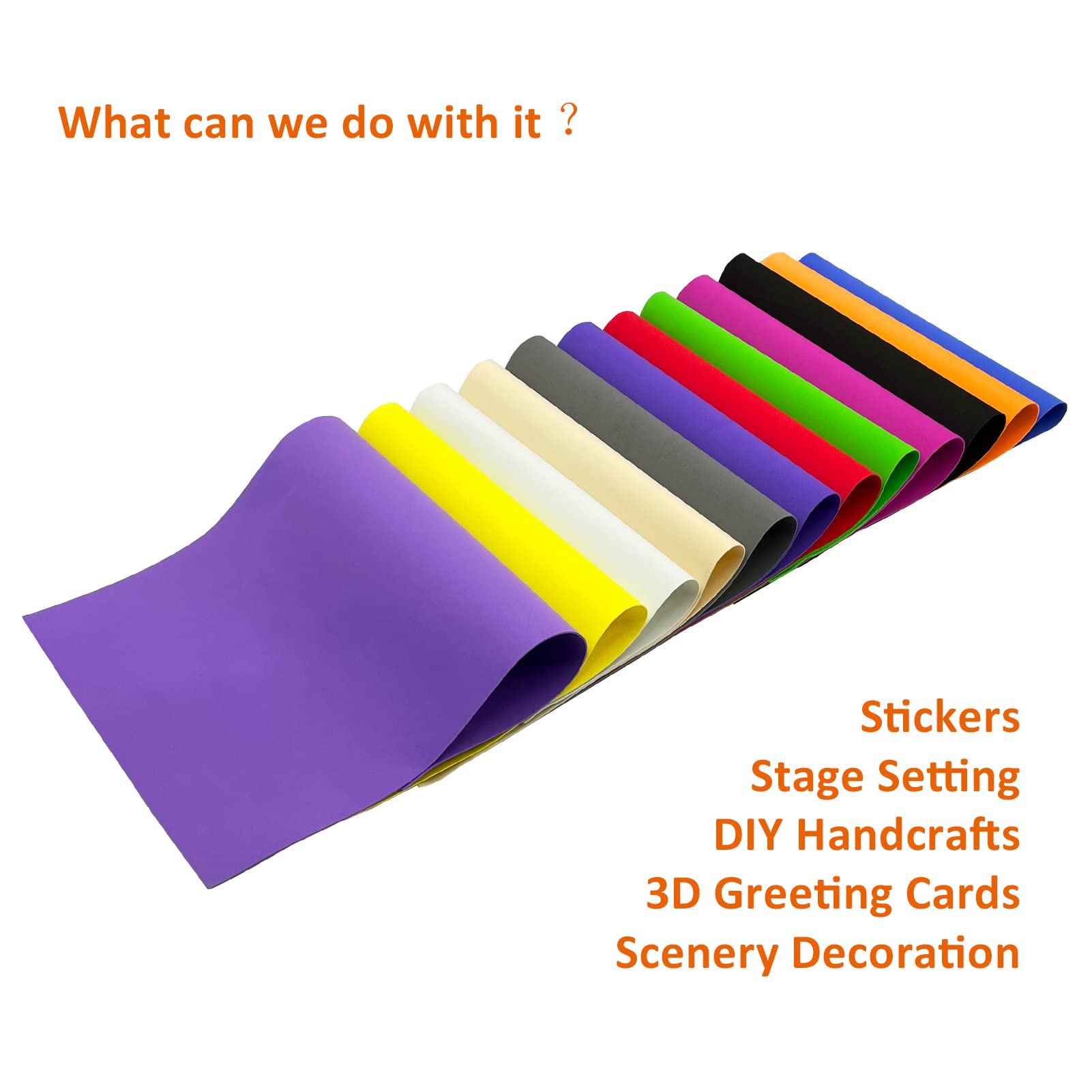 Amazon.co.jp: EVAフォームシート48枚パック、12 x 8インチ、厚さ2mm